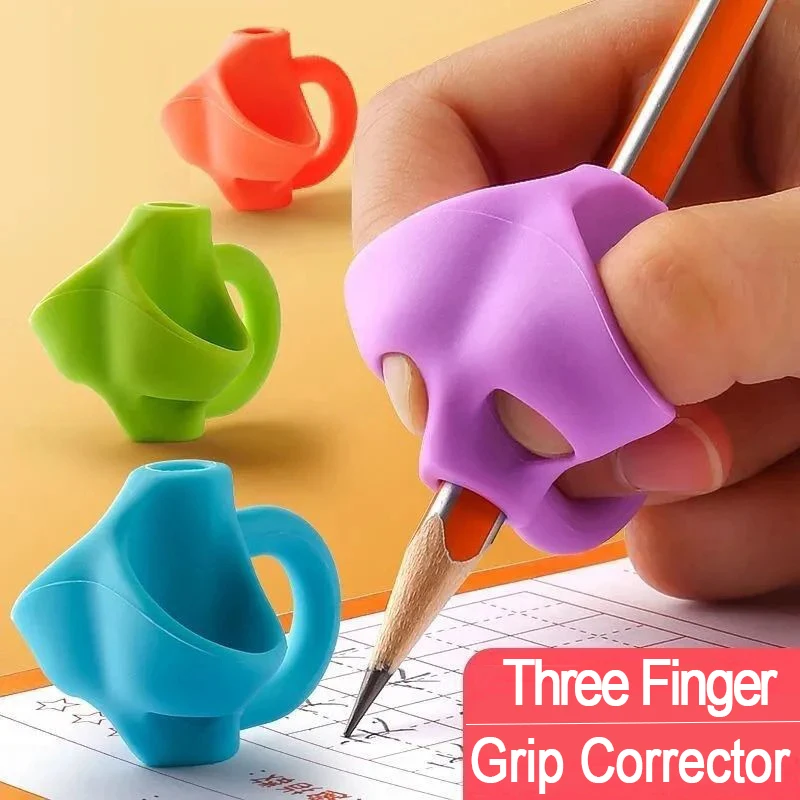 Soft Silicone Three Finger Pen Grips Student Writing Posture Correction Stationary Supplies Children Grip Posture Corrector
Soft Silicone Three Finger Pen Grips Student Writing Posture Correction Stationary Supplies Children Grip Posture Corrector
