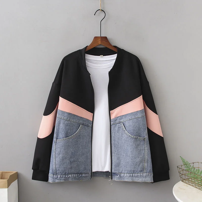 Denim Jacket Women's 2022 Spring Autumn New Cowboy Coat Style Stitching Outwear Korean Version Loose Overcoat Design Female Tops
Denim Jacket Women's 2022 Spring Autumn New Cowboy Coat Style Stitching Outwear Korean Version Loose Overcoat Design Female Tops