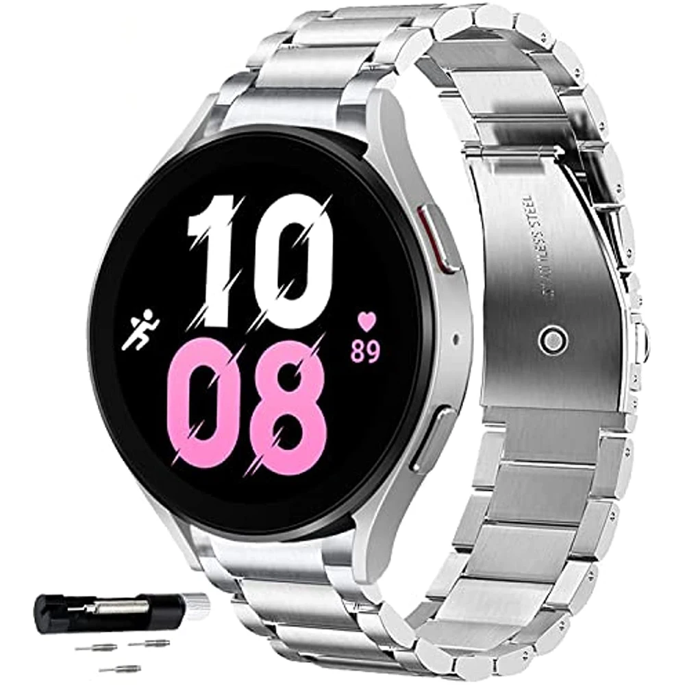 Stainless Steel Strap For Galaxy Watch 4 5 Samsung Watch4/5 44mm 40mm Classic 46mm 42mm Wrist Band Curved End No Gaps Bracelet
Stainless Steel Strap For Galaxy Watch 4 5 Samsung Watch4/5 44mm 40mm Classic 46mm 42mm Wrist Band Curved End No Gaps Bracelet