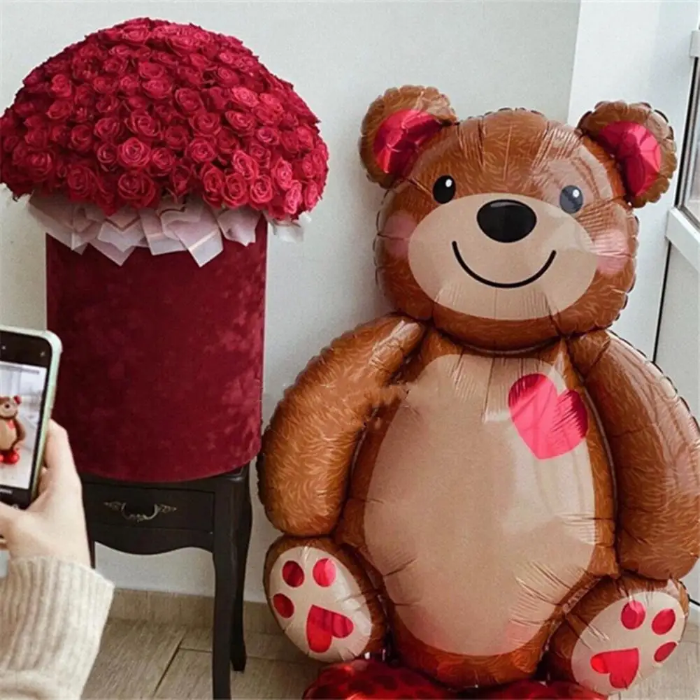 Cartoon Bear Balloon Durable Large Size Love Heart Bear Foil Balloon for Party Festival Decor
Cartoon Bear Balloon Durable Large Size Love Heart Bear Foil Balloon for Party Festival Decor
