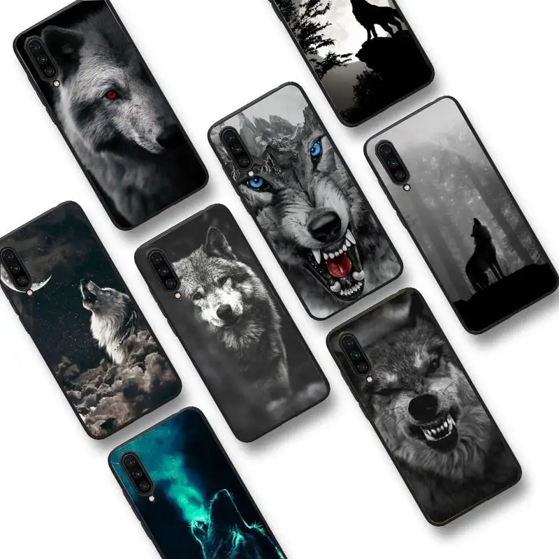 

Cool Black Wolf Print Phone Case For Xiaomi Mi Note 10 Pro 8 Lite 9 Se 10T 6X 6 5X 5 F1 Mix 2S Max 2 3 Cover