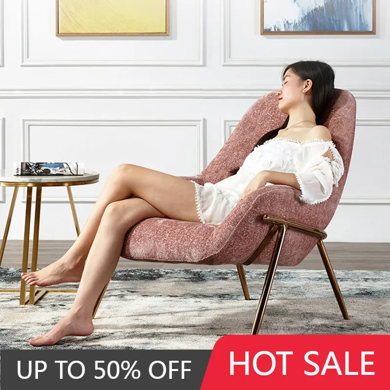 Single Sofa Chair Living Room Modern Nordic Lounge Arm Chair Designer Balcony Bedroom Recliner Sillon Individual Home Furniture
Single Sofa Chair Living Room Modern Nordic Lounge Arm Chair Designer Balcony Bedroom Recliner Sillon Individual Home Furniture