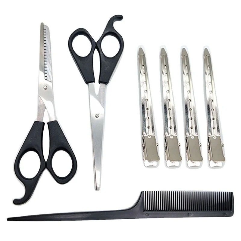A Set of 7 Pieces Hairdressing Clipper Scissors Scissors Partition Clip Hairdressing Tool Hairdressing Haircut
A Set of 7 Pieces Hairdressing Clipper Scissors Scissors Partition Clip Hairdressing Tool Hairdressing Haircut