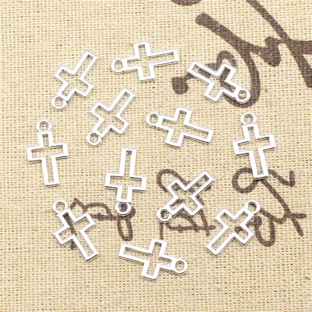 Crucifix Charm Couple Pendants Art Crafts Diy 10X18mm Antique Silver Color 50 Pieces
Crucifix Charm Couple Pendants Art Crafts Diy 10X18mm Antique Silver Color 50 Pieces