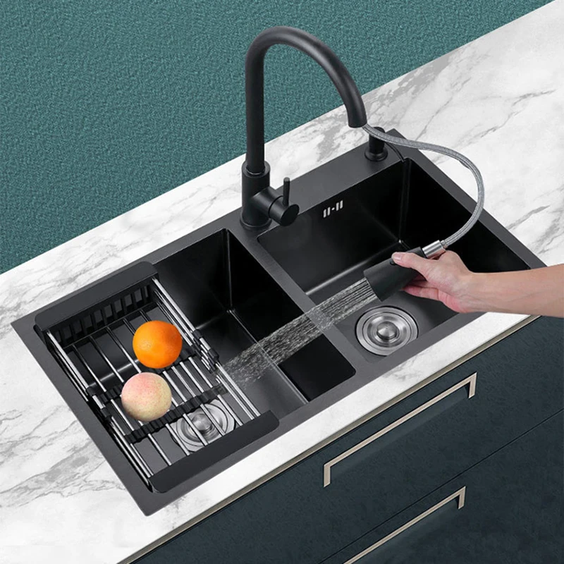 Stainless Steel Kitchen Sink Basket Black Drainboard Undermount Faucet Double Sink Bathroom Cocina Accesorio Kitchen Accessories
Stainless Steel Kitchen Sink Basket Black Drainboard Undermount Faucet Double Sink Bathroom Cocina Accesorio Kitchen Accessories