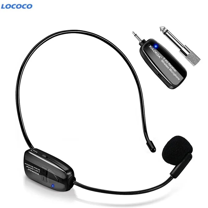 Wireless Microphone Headset 50m Stable Wireless Transmission 2.4G Wireless Mic Headset and Handheld 2 in 1 for Voice Amplifier
Wireless Microphone Headset 50m Stable Wireless Transmission 2.4G Wireless Mic Headset and Handheld 2 in 1 for Voice Amplifier