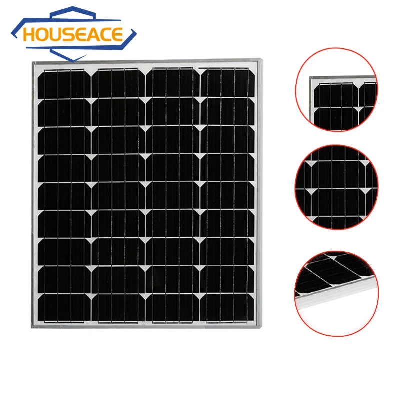HOUSEACE Outdoor Hiking Waterproof Solar Panel 18V 90W High Efficiency Portable Solar Charger Camping Accessories HW03-GP-M90W
HOUSEACE Outdoor Hiking Waterproof Solar Panel 18V 90W High Efficiency Portable Solar Charger Camping Accessories HW03-GP-M90W