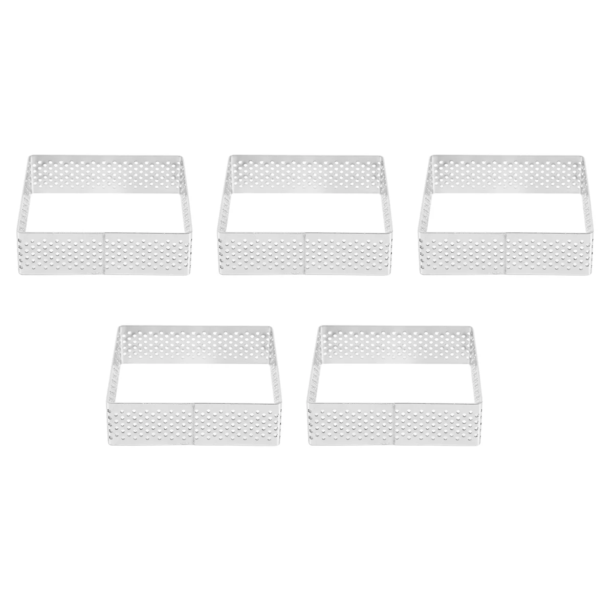 Perforated Tart Ring Stainless Steel Tartlet Molds Square Shape Mould Cake Circle French Pastry Baking Tool, 5 Pack
Perforated Tart Ring Stainless Steel Tartlet Molds Square Shape Mould Cake Circle French Pastry Baking Tool, 5 Pack