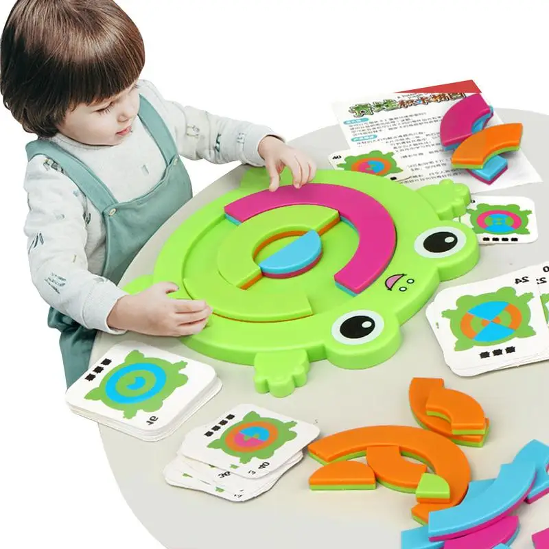 

Wooden Puzzles For Kids Ages 3-5 Animal Puzzle Frog Early Educational Learning STEM Montessori Toy For Fine Motor Skills Gift