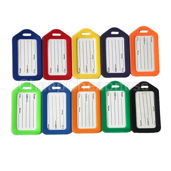 10Pcs/lot New Fashion Plastic Travel Luggage Tags Colorful Luggage Labels With Transparent Straps Ramdom Color
10Pcs/lot New Fashion Plastic Travel Luggage Tags Colorful Luggage Labels With Transparent Straps Ramdom Color