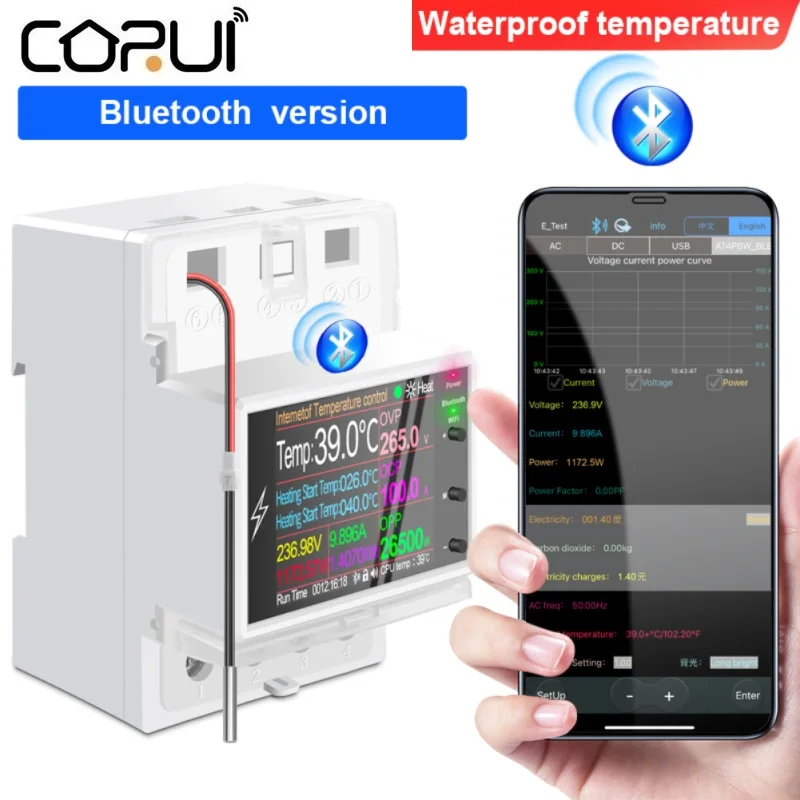 Цифровой термостат CORUI Tuya, Wi-Fi, на Din-рейку, с таймером, переключатель переменного тока, 220 В, а, нагревательное охлаждение
Цифровой термостат CORUI Tuya, Wi-Fi, на Din-рейку, с таймером, переключатель переменного тока, 220 В, а, нагревательное охлаждение