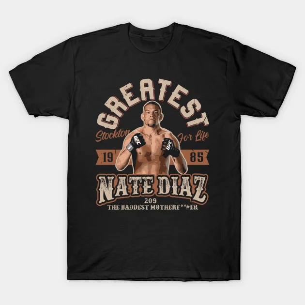 2021 Men/Women's Summer Black Street Fashion Hip Hop Greatest Nate Diaz T-shirt Cotton Tees Short Sleeve Tops
2021 Men/Women's Summer Black Street Fashion Hip Hop Greatest Nate Diaz T-shirt Cotton Tees Short Sleeve Tops