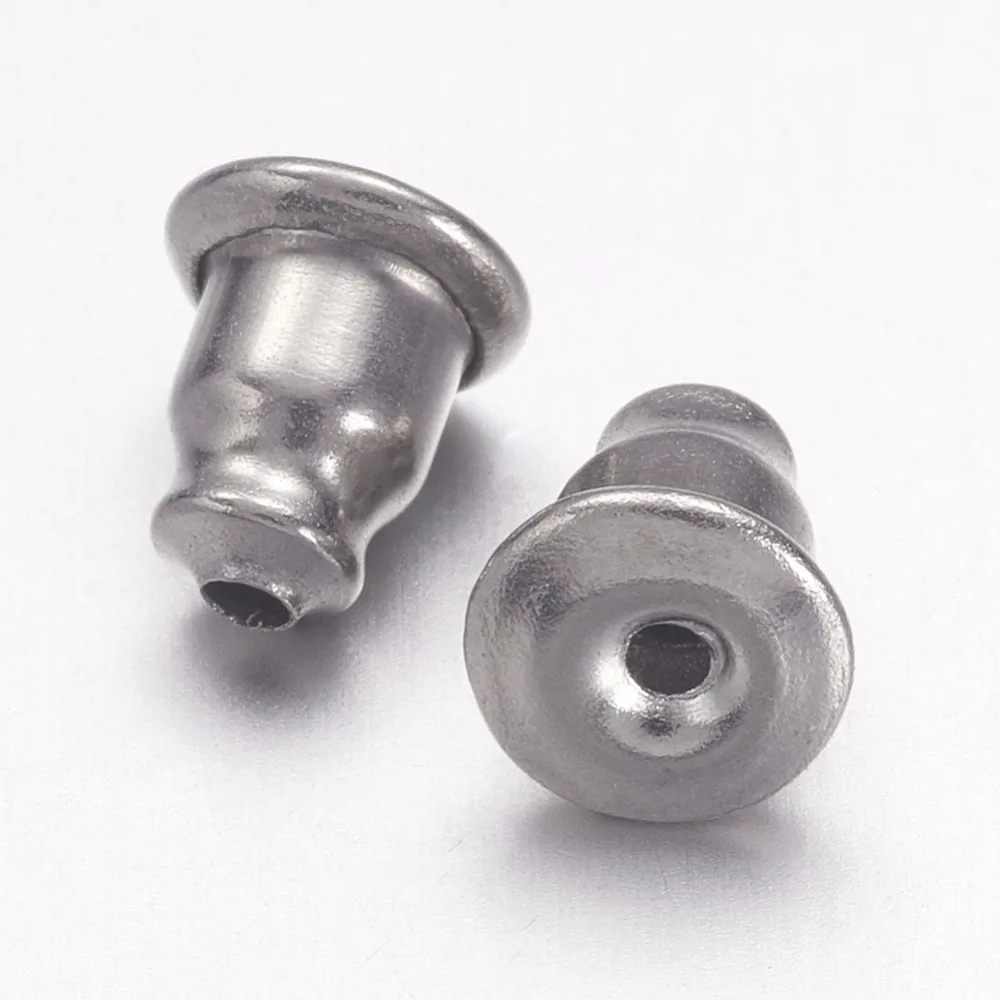 50pcs Earrings Findings Earring Safety Backs Original Color 304 Surgical Stainless Steel Earnuts (6.5x5mm)
50pcs Earrings Findings Earring Safety Backs Original Color 304 Surgical Stainless Steel Earnuts (6.5x5mm)