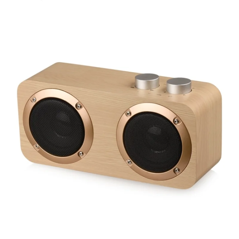 Home Outdoor Wooden Subwoofer Speaker Phone Rugged Portable True Stereo Wireless Wooden Speaker with TF Card USB Port
Home Outdoor Wooden Subwoofer Speaker Phone Rugged Portable True Stereo Wireless Wooden Speaker with TF Card USB Port