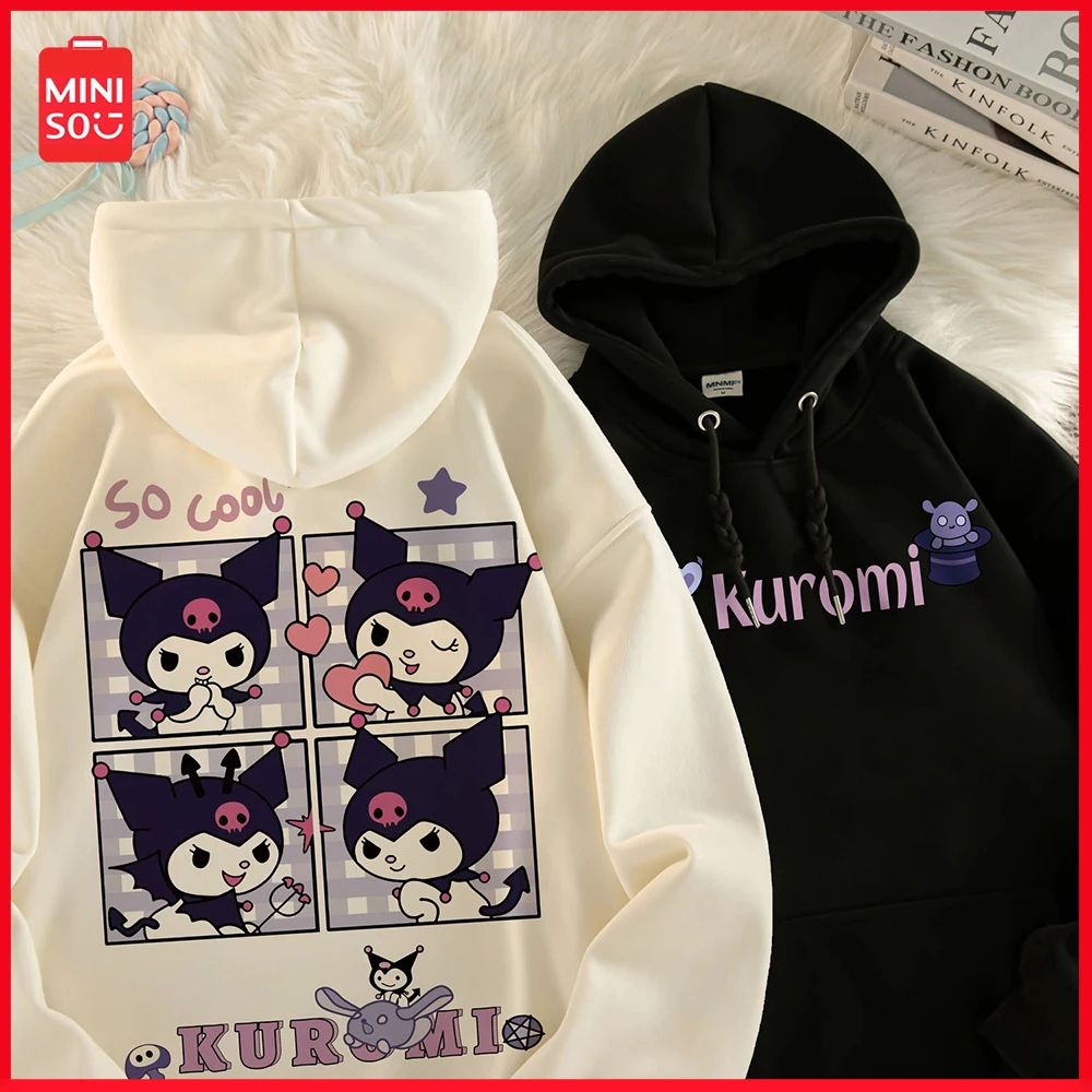 New Miniso Sanrio Kuromi Japanese Cute Hooded Sweater Women Padded Thickened Fall Winter Loose Cartoon Top Sports Couple Hoodie
New Miniso Sanrio Kuromi Japanese Cute Hooded Sweater Women Padded Thickened Fall Winter Loose Cartoon Top Sports Couple Hoodie