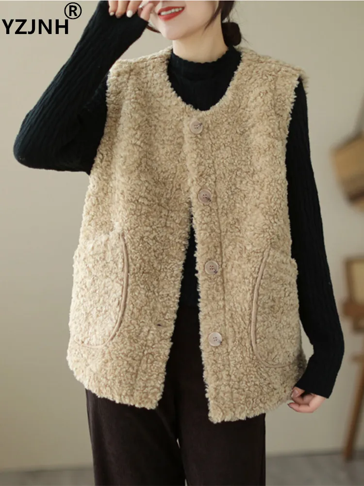 YZJNH Autumn Warm Sleeveless Vest Women's Korean Version Loose Versatile Round Neck Large Vest Women
YZJNH Autumn Warm Sleeveless Vest Women's Korean Version Loose Versatile Round Neck Large Vest Women