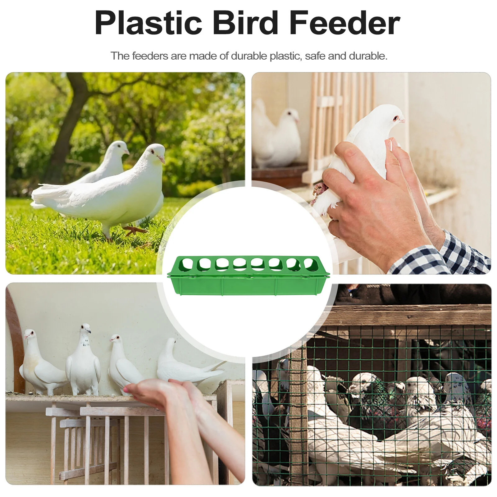 3 Pcs Cage Outdoor Tools Food Dispenser Slot Poultry Feeder Trough Hanging Goat Chick Bowl Parrot Plastic Pigeon Baby
3 Pcs Cage Outdoor Tools Food Dispenser Slot Poultry Feeder Trough Hanging Goat Chick Bowl Parrot Plastic Pigeon Baby
