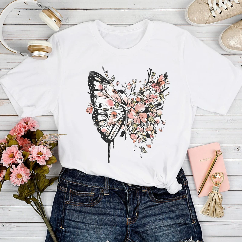 2022 Women's T-shirts Floral Butterfly Cute Vintage Summer Harajuku Oversized T-shirt Female Short Sleeve Tee Clothes Tops
2022 Women's T-shirts Floral Butterfly Cute Vintage Summer Harajuku Oversized T-shirt Female Short Sleeve Tee Clothes Tops