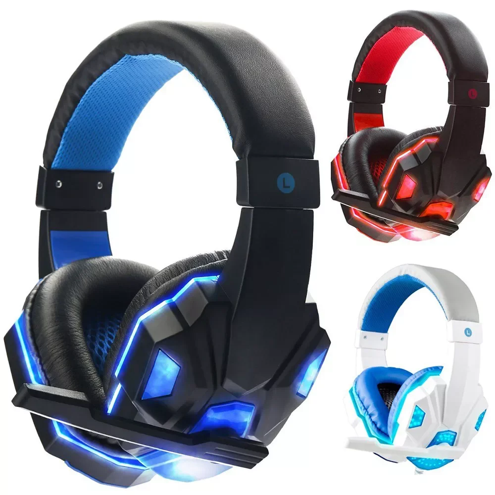 2021 New Gaming Headset Headphones With LED Light Mic Stereo Earphones Deep Bass For PC Computer Gamer Laptop Auriculares
2021 New Gaming Headset Headphones With LED Light Mic Stereo Earphones Deep Bass For PC Computer Gamer Laptop Auriculares