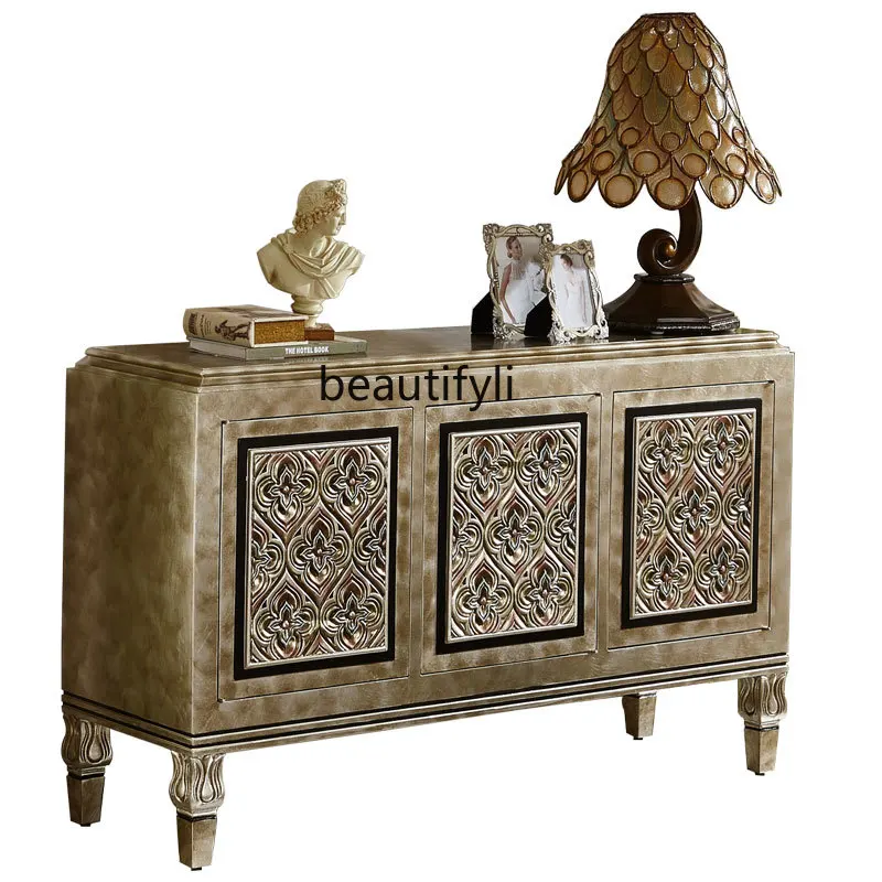 yjEuropean Style Entrance Cabinet Hallway Locker Shoe Cabinet Hall Cabinet Post-Modern Living Room Solid Wood Decorative Cabinet 
yjEuropean Style Entrance Cabinet Hallway Locker Shoe Cabinet Hall Cabinet Post-Modern Living Room Solid Wood Decorative Cabinet