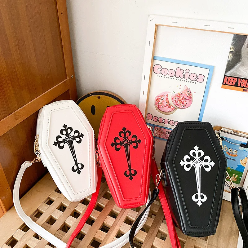 Fashion New Novelty Coffin Shape Purses and Handbags for Women Gothic Cross Shoulder Bag Girls Small Crossbody Bag Day Clutches
Fashion New Novelty Coffin Shape Purses and Handbags for Women Gothic Cross Shoulder Bag Girls Small Crossbody Bag Day Clutches