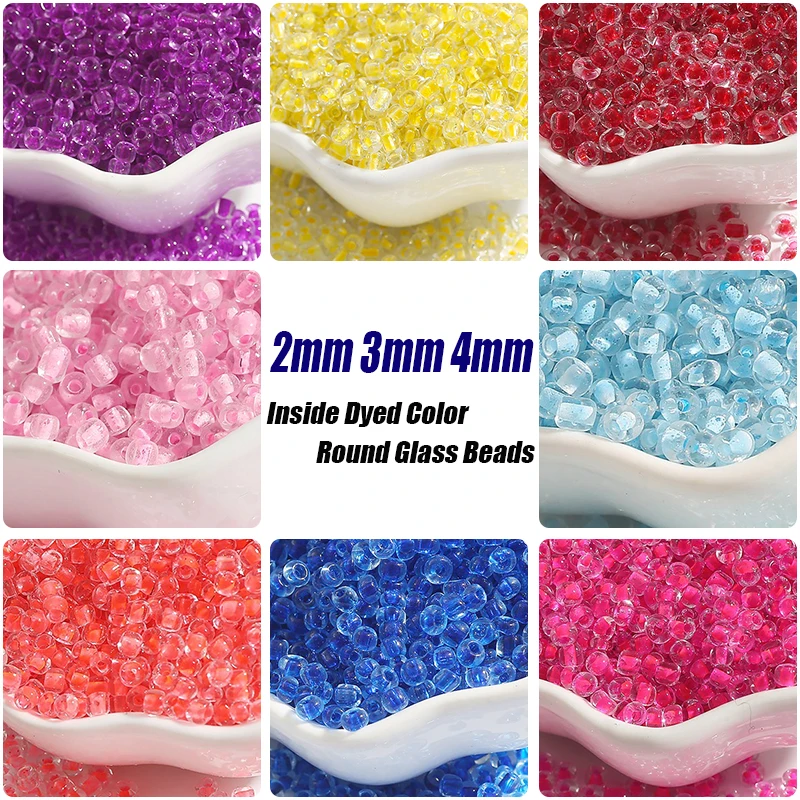 500pcs 12/0 8/0 6/0 Inside Dyed Color Round Transparent Glass Beads 2 3 4mm Spacer Seed Beads for Jewelry Making DIY Accessories
500pcs 12/0 8/0 6/0 Inside Dyed Color Round Transparent Glass Beads 2 3 4mm Spacer Seed Beads for Jewelry Making DIY Accessories
