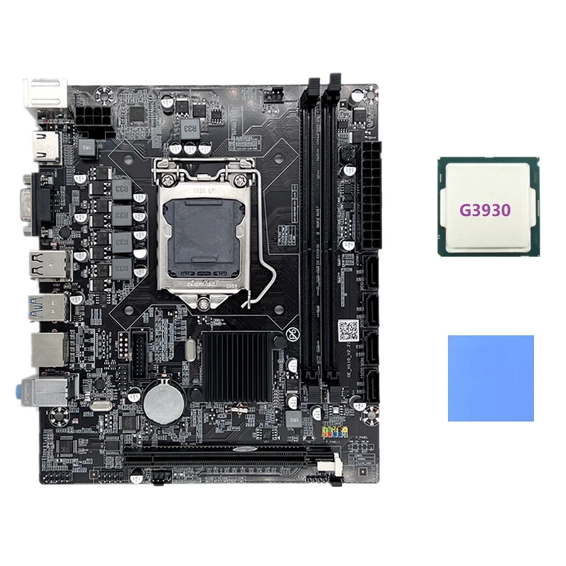 H110 Computer Motherboard LGA1151 Supports Celeron G3900 G3930 CPU Supports DDR4 Memory With G3930 CPU+Thermal Pad
H110 Computer Motherboard LGA1151 Supports Celeron G3900 G3930 CPU Supports DDR4 Memory With G3930 CPU+Thermal Pad