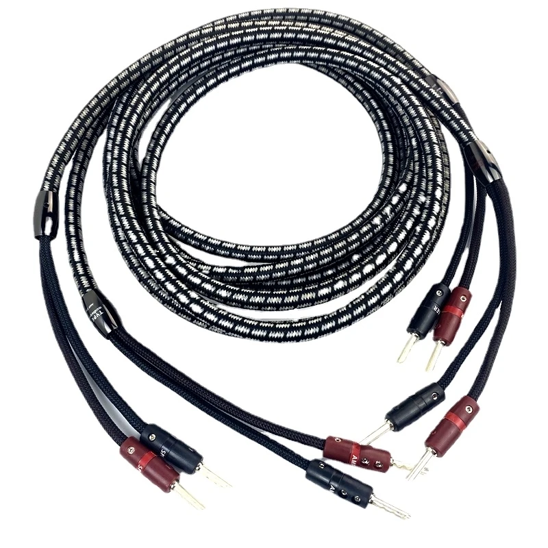 Type 8 Single Crystal Copper Speaker Cable 15 AWG BFA Banana & Spade Plug HiFi Audio Line
Type 8 Single Crystal Copper Speaker Cable 15 AWG BFA Banana & Spade Plug HiFi Audio Line