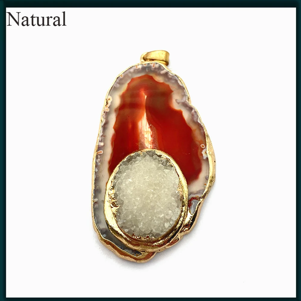 Natural Semi Precious Stone Pendant Irregular Crystal One-piece Agate Inlaid for Women's DIY Necklace Earrings Bracelet Jewelry
Natural Semi Precious Stone Pendant Irregular Crystal One-piece Agate Inlaid for Women's DIY Necklace Earrings Bracelet Jewelry