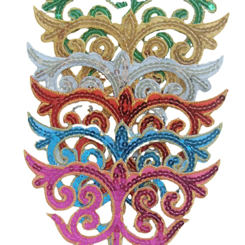 20pcs/lot Luxury Sequins Embroidery Patch Gold SilverXiangyun Clouds Iron Performance Dress Stage Opera Clothing Accessories
20pcs/lot Luxury Sequins Embroidery Patch Gold SilverXiangyun Clouds Iron Performance Dress Stage Opera Clothing Accessories