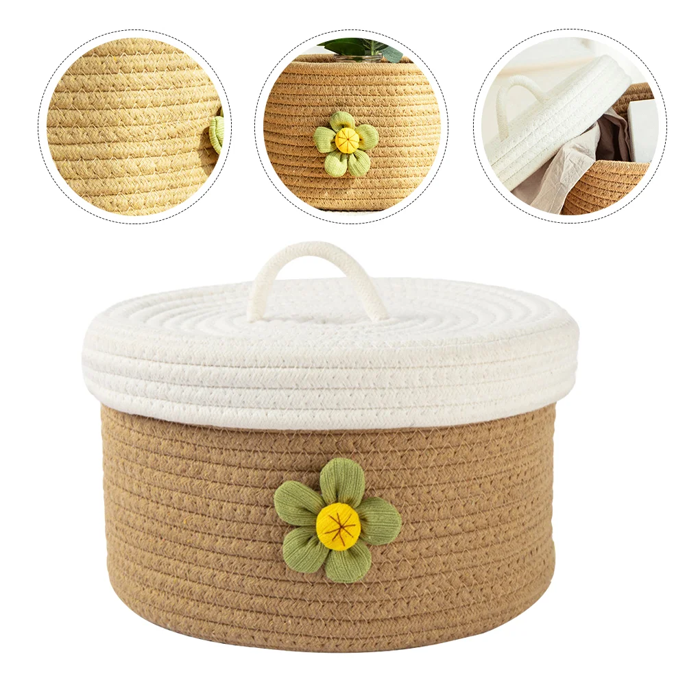 Rural Storage Box Lid Child Baby Snack Container Nursery Hamper Cotton Rope Sundries Organizer
Rural Storage Box Lid Child Baby Snack Container Nursery Hamper Cotton Rope Sundries Organizer