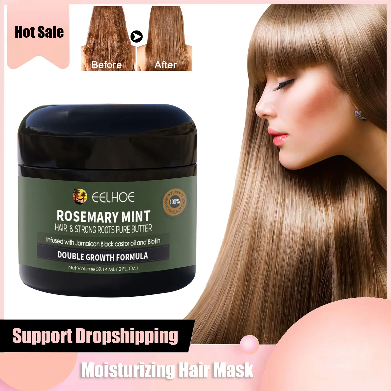 Nourishing Hair Cream Rosemary Mint Hair Mask Keratin Treatment Scalp Repair Damage Dry Frizzy Softer Straightening Conditioner
Nourishing Hair Cream Rosemary Mint Hair Mask Keratin Treatment Scalp Repair Damage Dry Frizzy Softer Straightening Conditioner