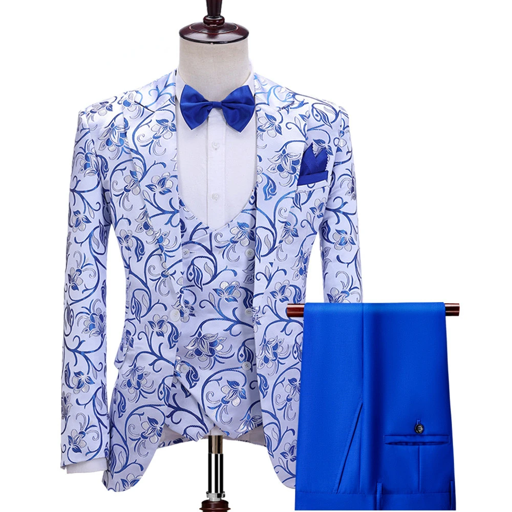 Gwenhwyfar Luxury Orchid Pattern Men's Wedding Suits 2021New Gentlemen Tuxedo Peaked Lapel Jacket Double Breasted Vest Slim Pant
Gwenhwyfar Luxury Orchid Pattern Men's Wedding Suits 2021New Gentlemen Tuxedo Peaked Lapel Jacket Double Breasted Vest Slim Pant