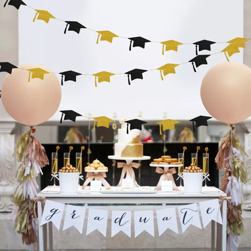 4M Black Gold Glitter Graduation Bachelor Hat Banner Decoration Flag for School 2020 Graduation Party Celebration
4M Black Gold Glitter Graduation Bachelor Hat Banner Decoration Flag for School 2020 Graduation Party Celebration