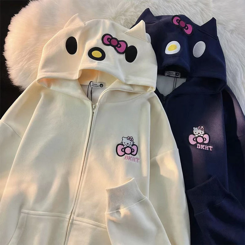 Girly Heart Kawaii Anime Sanrio Hello Kitty Hoodie Coat Autumn Children Cute Cartoon Long Sleeve Clothes Lovely Toys for Girls 
Girly Heart Kawaii Anime Sanrio Hello Kitty Hoodie Coat Autumn Children Cute Cartoon Long Sleeve Clothes Lovely Toys for Girls