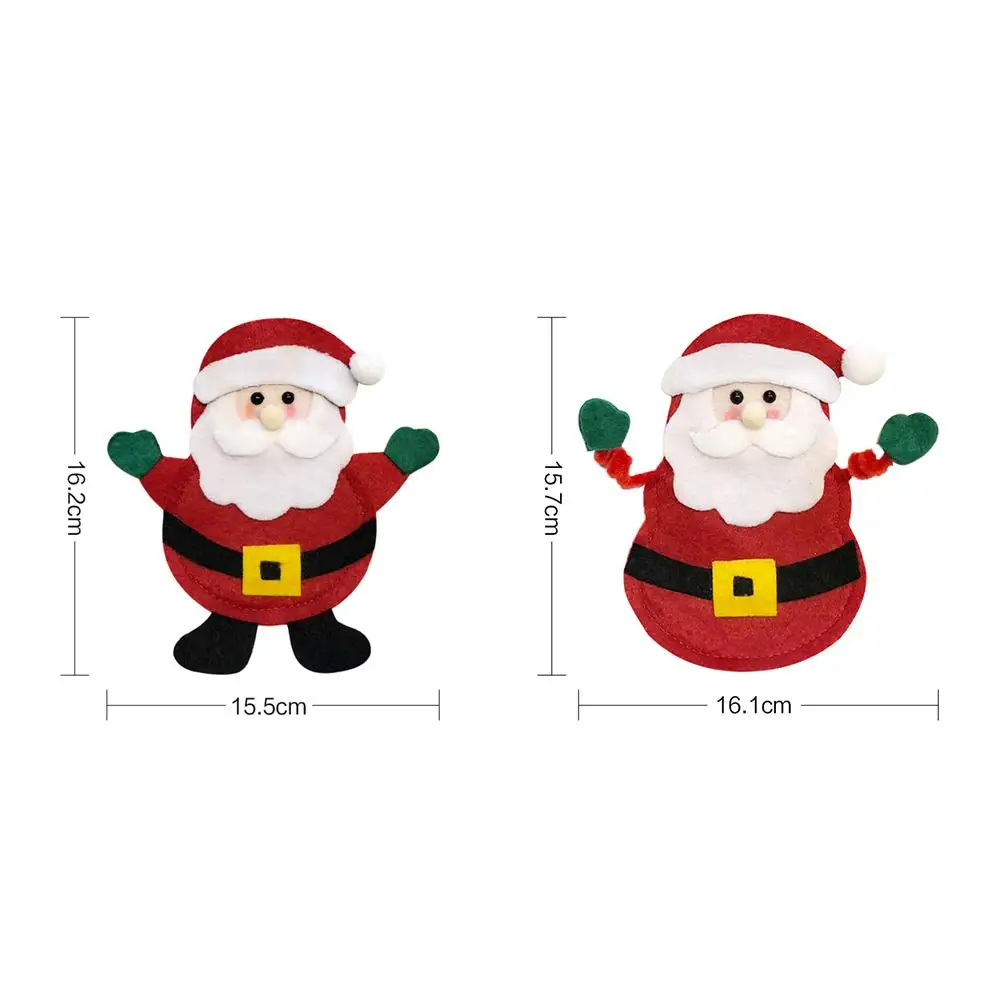 Cartoon Christmas Cutlery Bag Seiko Handicraft Processing Manufacturing Dinner Table Knife Fork Holder Xmas Party Decor 
Cartoon Christmas Cutlery Bag Seiko Handicraft Processing Manufacturing Dinner Table Knife Fork Holder Xmas Party Decor