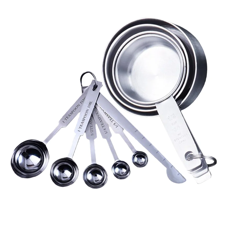 Measuring Spoons Spoon Stainless Steel Cooking Measure Cup Cupsset Coffee Teaspoon Metal Mesururing Kitchen Scoops Measurements
Measuring Spoons Spoon Stainless Steel Cooking Measure Cup Cupsset Coffee Teaspoon Metal Mesururing Kitchen Scoops Measurements