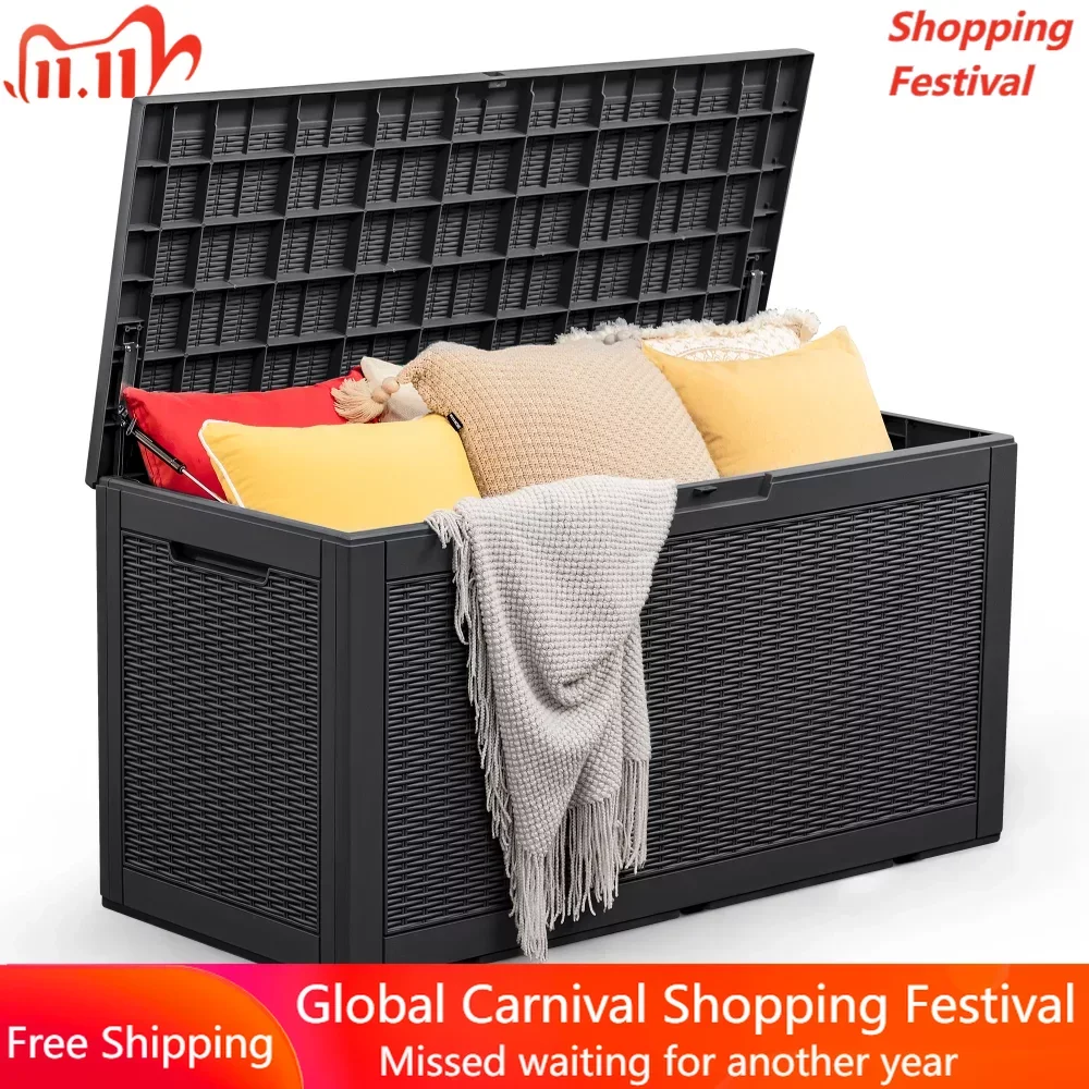 Outdoor All-Weather 100 Gallon Resin Deck Boxfree Shipping Organizers of Cabinets and Drawers Organizer Box Travel Storage Home
Outdoor All-Weather 100 Gallon Resin Deck Boxfree Shipping Organizers of Cabinets and Drawers Organizer Box Travel Storage Home
