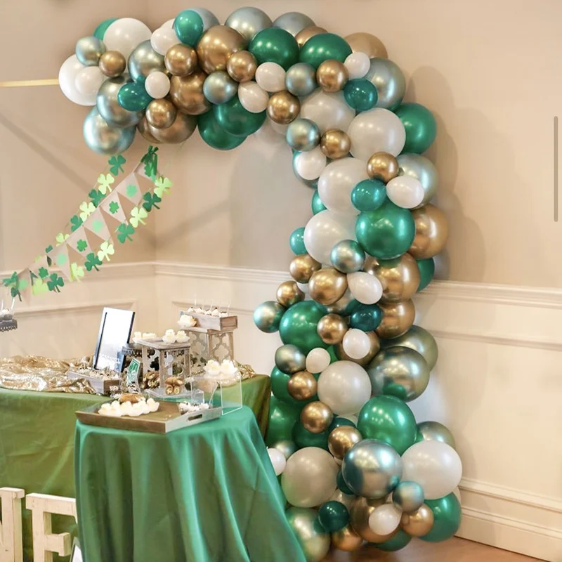 132Pcs St. Patrick 's Day Party Decortions Gold White Green Latex Balloons Garland Arch Irish Fesitival Birthday Party Decor
132Pcs St. Patrick 's Day Party Decortions Gold White Green Latex Balloons Garland Arch Irish Fesitival Birthday Party Decor