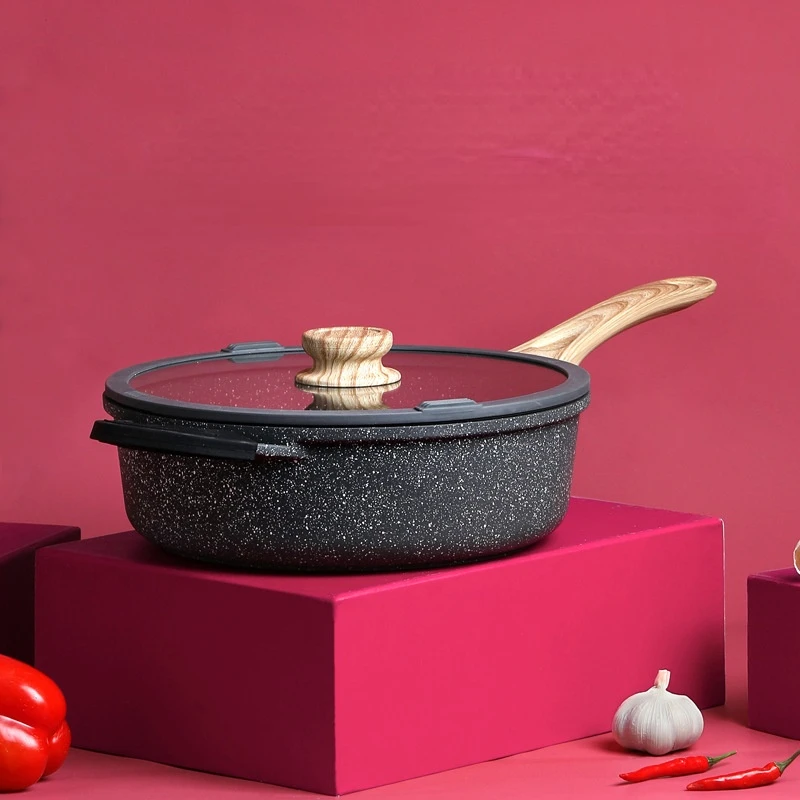 Wok Frying Pot Non Stick Coating Pans Aluminum Alloy Frying Pan With Lid Cooking Cookware Electromagnetic Oven Gas General
Wok Frying Pot Non Stick Coating Pans Aluminum Alloy Frying Pan With Lid Cooking Cookware Electromagnetic Oven Gas General