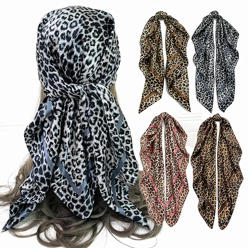 Fashion Headkerchief Hijab Scarf for Female Square Shawl Bandana Head Scarfs For Ladies Leopard Print Headband Neck Scarves 90cm
Fashion Headkerchief Hijab Scarf for Female Square Shawl Bandana Head Scarfs For Ladies Leopard Print Headband Neck Scarves 90cm