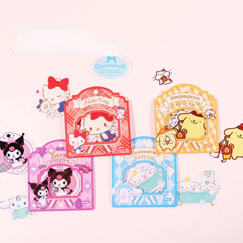 Sanrio Kawaii Anime Cartoon Series Kuromi Cinnamoroll HelloKitty Lovely College Style Transparent Sticker Children Birthday Gift
Sanrio Kawaii Anime Cartoon Series Kuromi Cinnamoroll HelloKitty Lovely College Style Transparent Sticker Children Birthday Gift