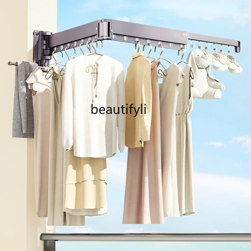 hj Folding Clothes Hanger Invisible Retractable Wall-Mounted Household Quilt Fantastic Indoor and Outdoor Windows Clothing Rod
hj Folding Clothes Hanger Invisible Retractable Wall-Mounted Household Quilt Fantastic Indoor and Outdoor Windows Clothing Rod