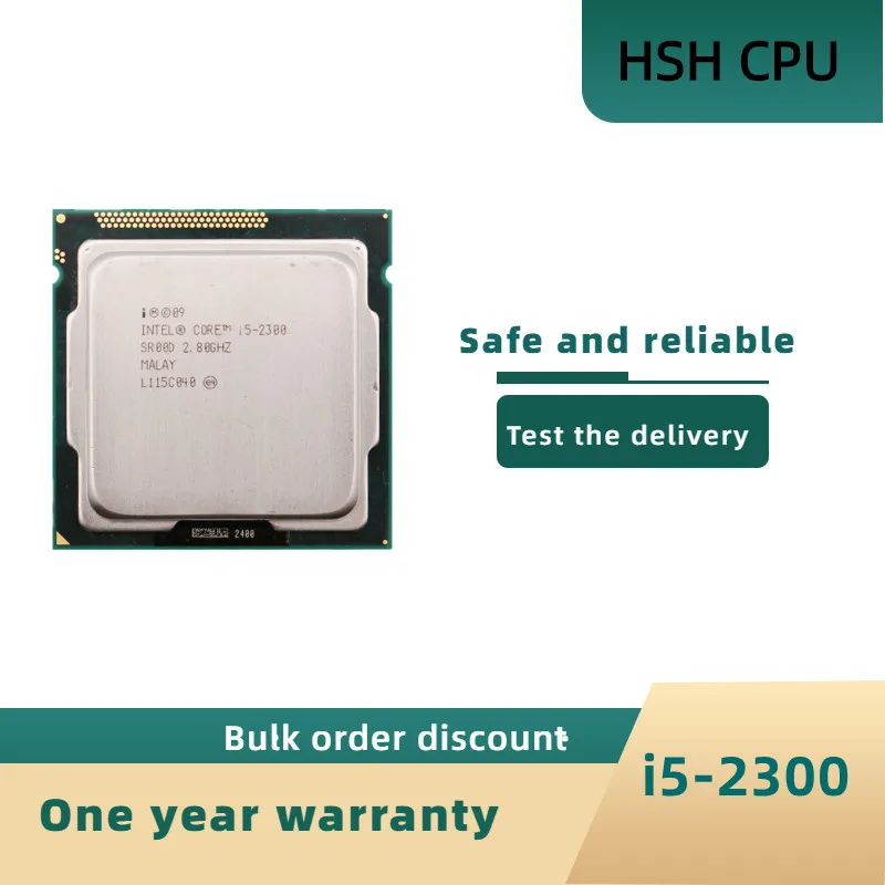 Used intel core i5 2300 Processor Quad-Core 2.8GHz LGA 1155 TDP 95W 6MB Cache Desktop CPU
Used intel core i5 2300 Processor Quad-Core 2.8GHz LGA 1155 TDP 95W 6MB Cache Desktop CPU