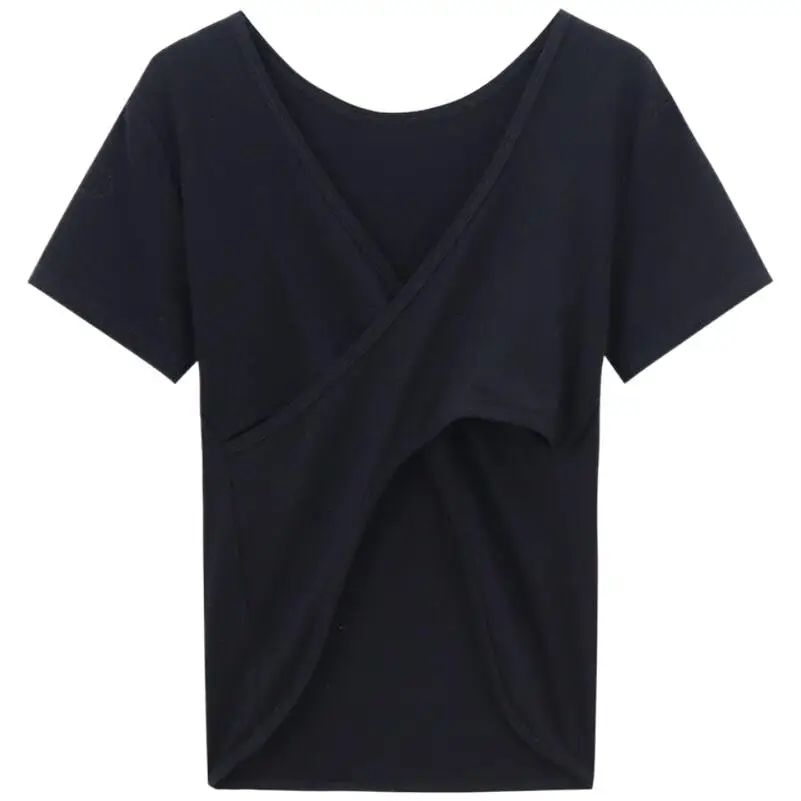 Summer Knitted Cotton Feminine O-Neck Hotsweet Tops Slim Design Sense Cross Back Sexy Backless Outfit Shirts Unique Chic Blouses
Summer Knitted Cotton Feminine O-Neck Hotsweet Tops Slim Design Sense Cross Back Sexy Backless Outfit Shirts Unique Chic Blouses