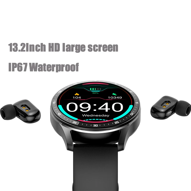 New Smart Watch TWS Bluetooth Headset 2 in 1 Men Sports Fitness Tracker IP67 Waterproof Women Heart Rate Health Monitor
New Smart Watch TWS Bluetooth Headset 2 in 1 Men Sports Fitness Tracker IP67 Waterproof Women Heart Rate Health Monitor