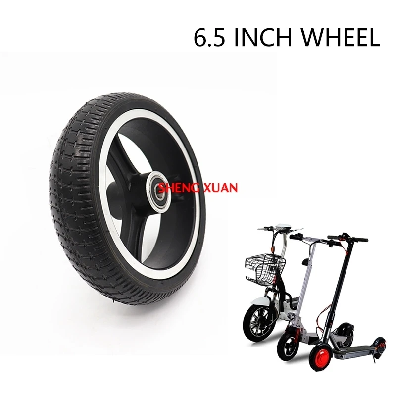 Premium 6.5" Solid Tires with Alloy Wheels for 6.5" Electric Scooter Repair Parts
Premium 6.5" Solid Tires with Alloy Wheels for 6.5" Electric Scooter Repair Parts