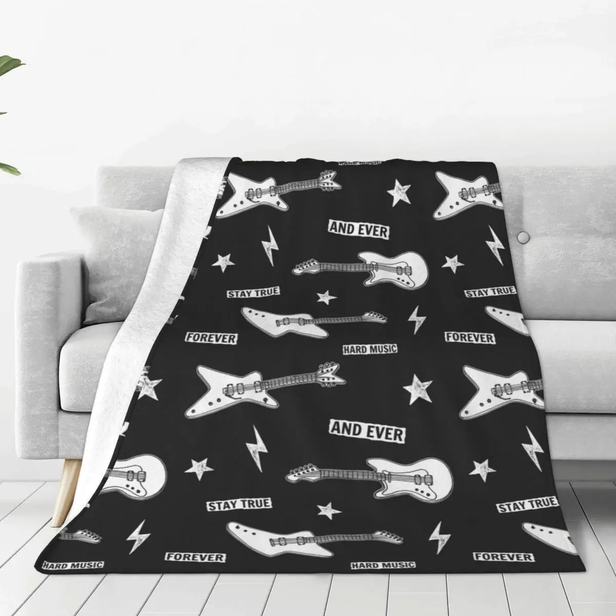 Guitar Rock Star Blanket Fleece Printed Breathable Soft Throw Blanket for Home Couch Bedding Throws
Guitar Rock Star Blanket Fleece Printed Breathable Soft Throw Blanket for Home Couch Bedding Throws