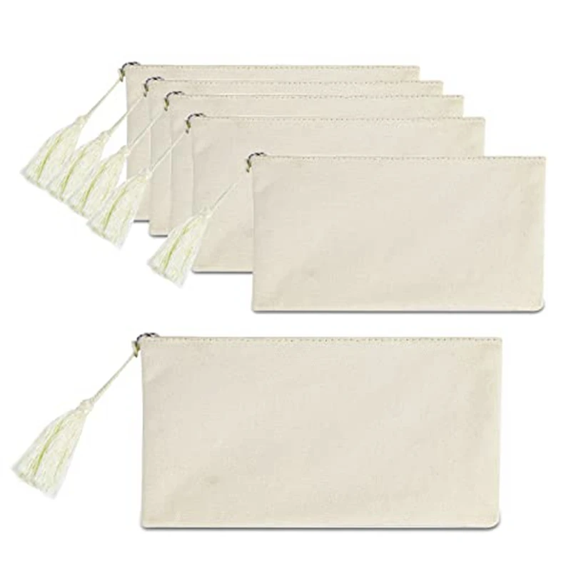 6 PCS Blank DIY Craft Canvas Pencil Pouch Pouch Bulk Cosmetic Bag (Beige 8.5 X 5.1 Inch)
6 PCS Blank DIY Craft Canvas Pencil Pouch Pouch Bulk Cosmetic Bag (Beige 8.5 X 5.1 Inch)