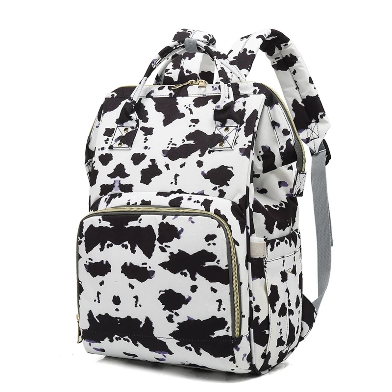 

Cow Spots Print Diaper Bag Backpack Maternity Baby Changing Bag Large Capacity Backpacks Nursing Handbag